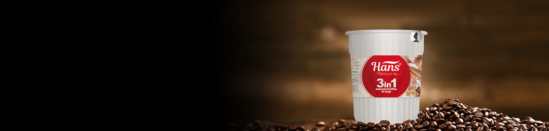 Hans 3in1 Instant Coffee In Cup